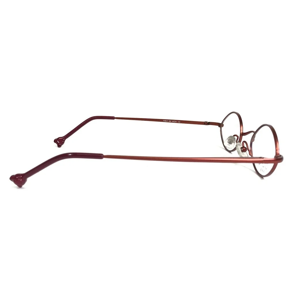 Jean Lafont Petite Eyeglasses Frames Fable 896 Blue Red Round Wire Rim 40-21-125